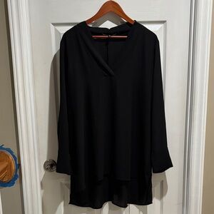 Eloquii Black V-Neck Tunic